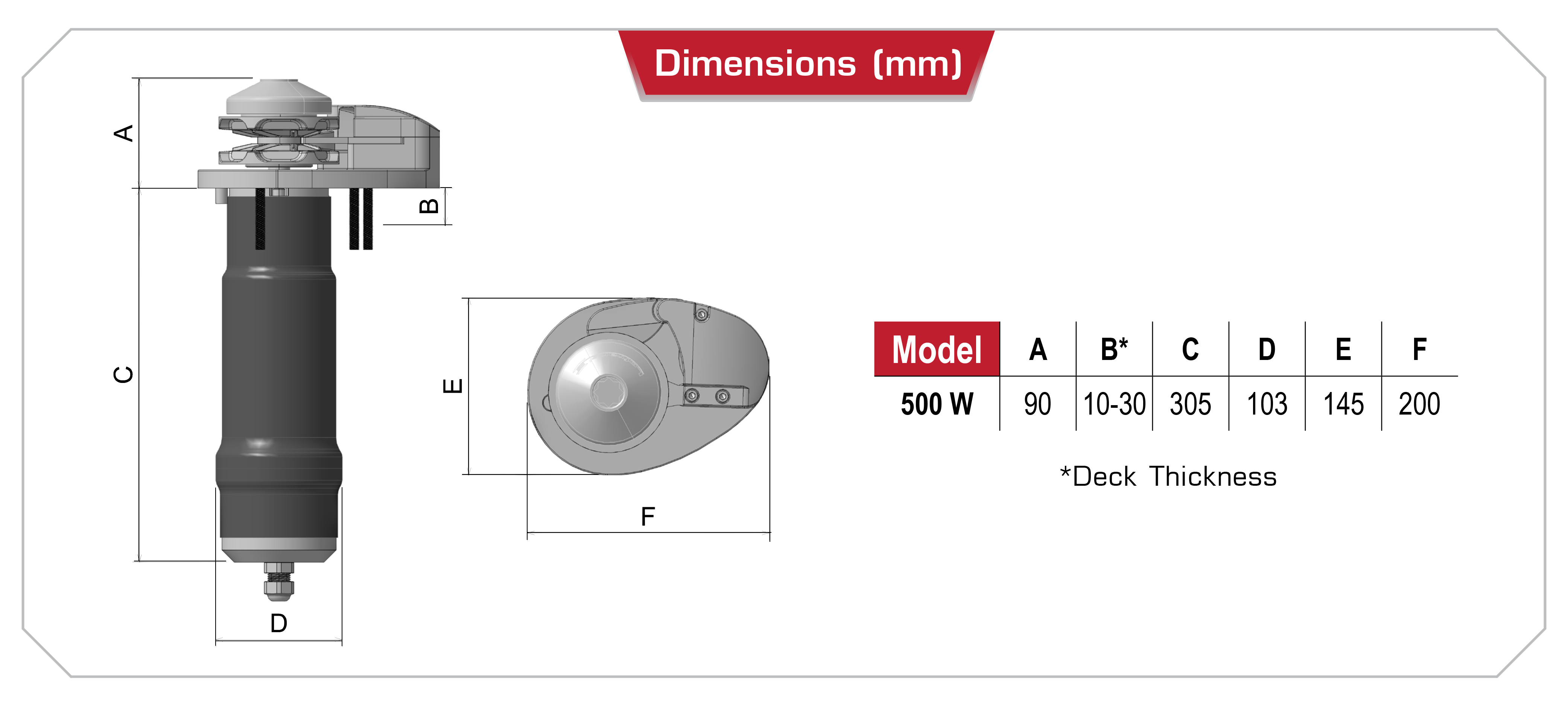 Xp800 dimensions
